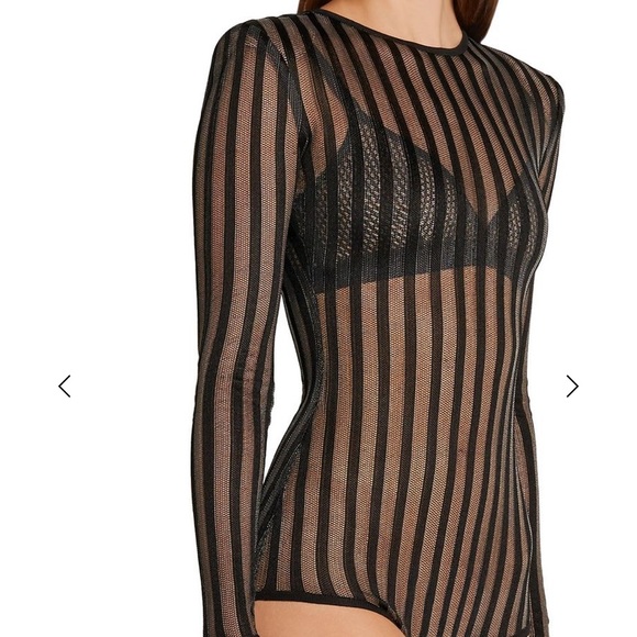100% Authentic Balmain Stripped Body Suit BNWT - Picture 5 of 16